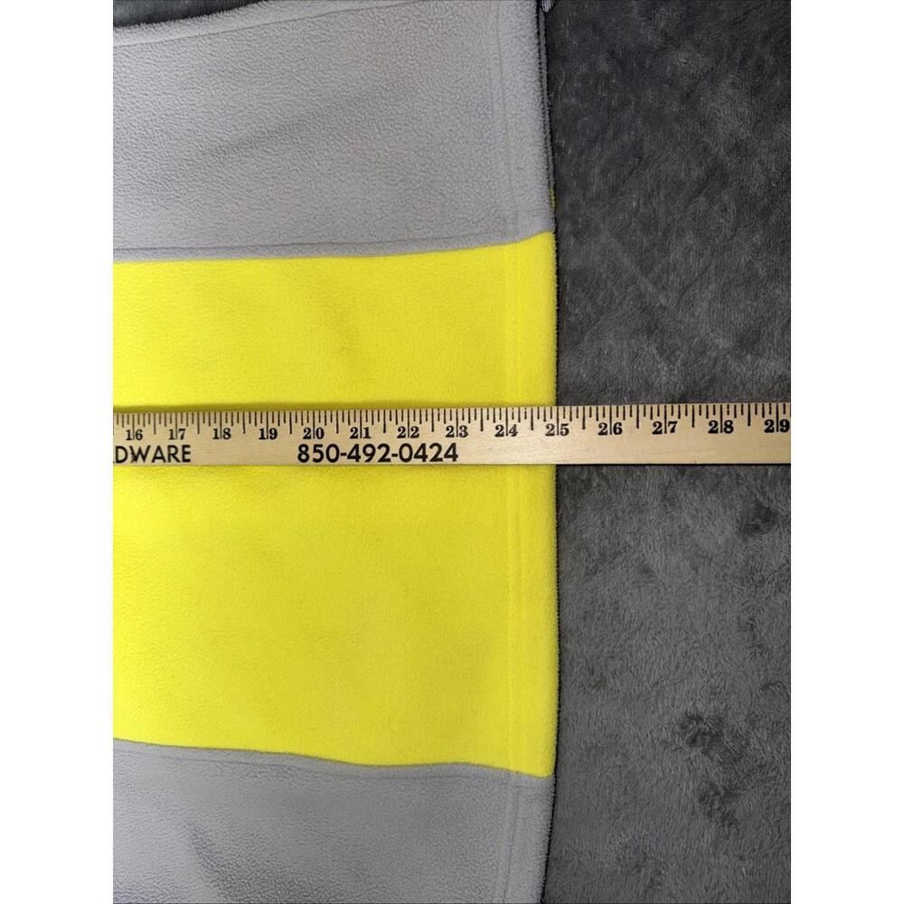 The North Face Jacket Women Large Yellow Grey Full Zip Fleece Coat - Picture 9 of 10